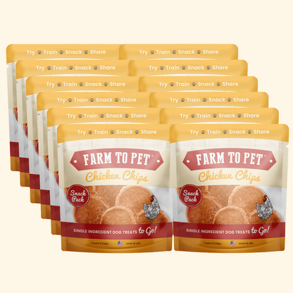 Chicken Chips Snack Pack Bundles | Dog Party Favors & Training Treats